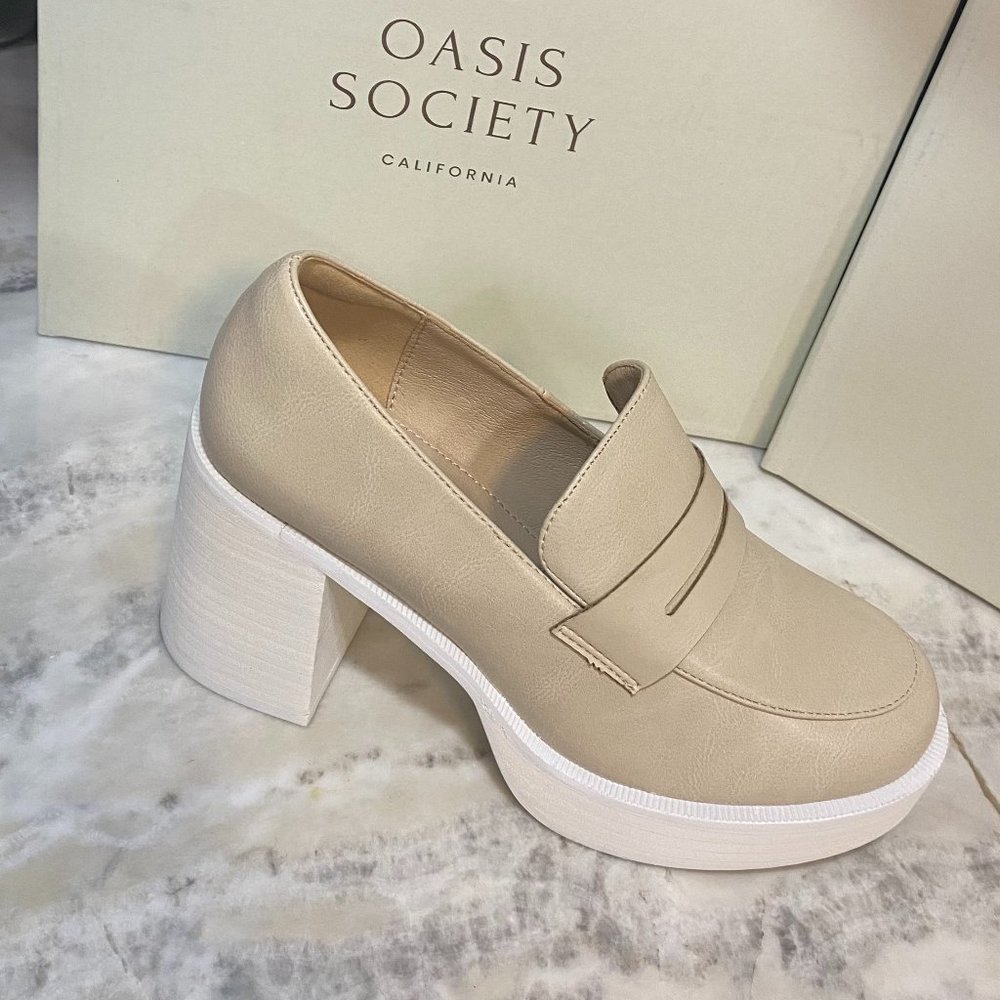 Platform Penny Loafers - Oasis Society Hannah